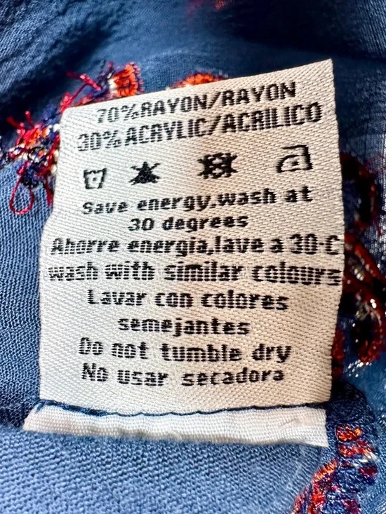 ANTHROPOLOGIE / PEPALOVES Cirrina Embroidered Skirt - Octopus- Sz XS - Picture 10 of 10